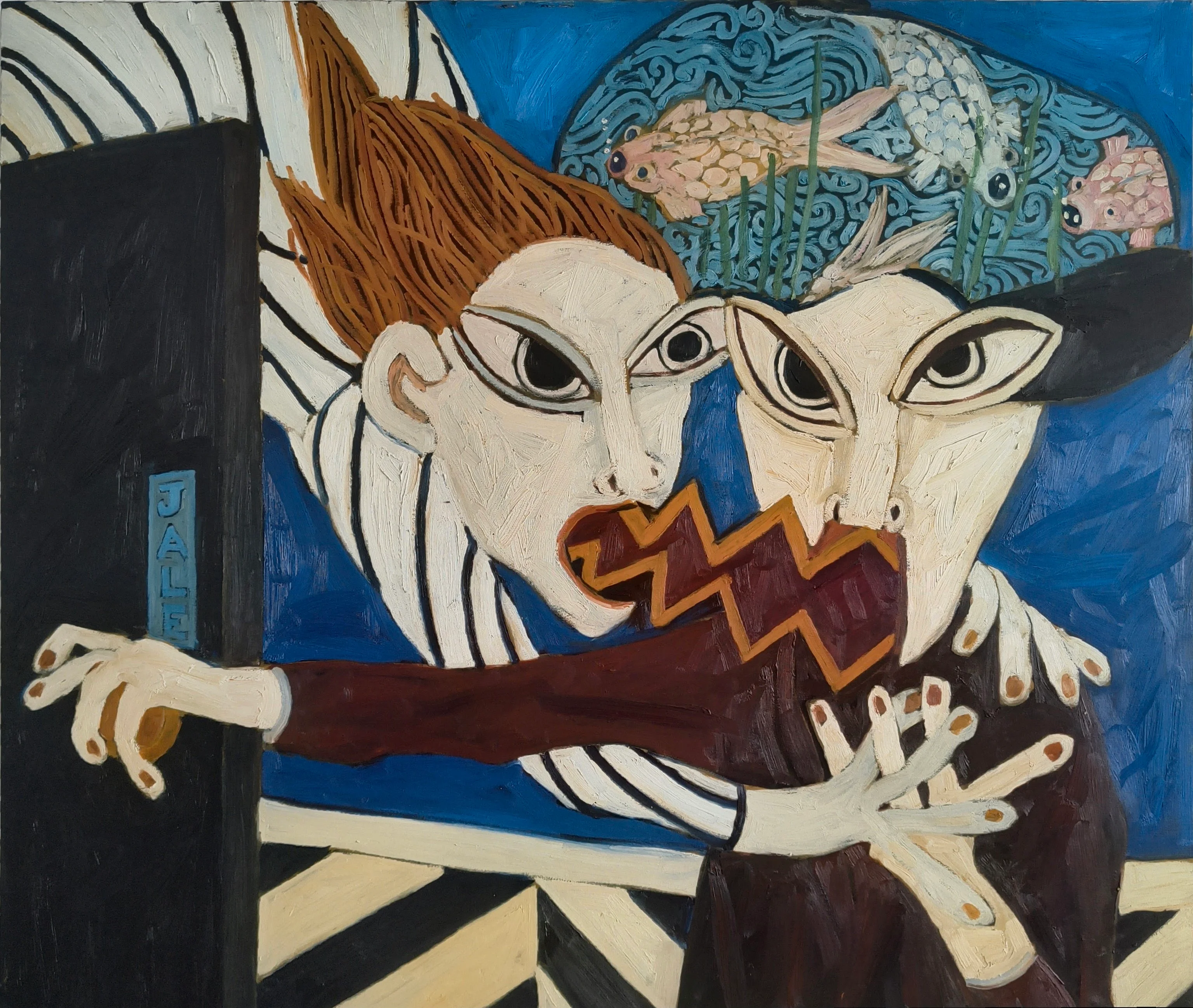 No hay nada fuera de ti — José Tola, 2017, óleo sobre lienzo, 150 × 150 cm